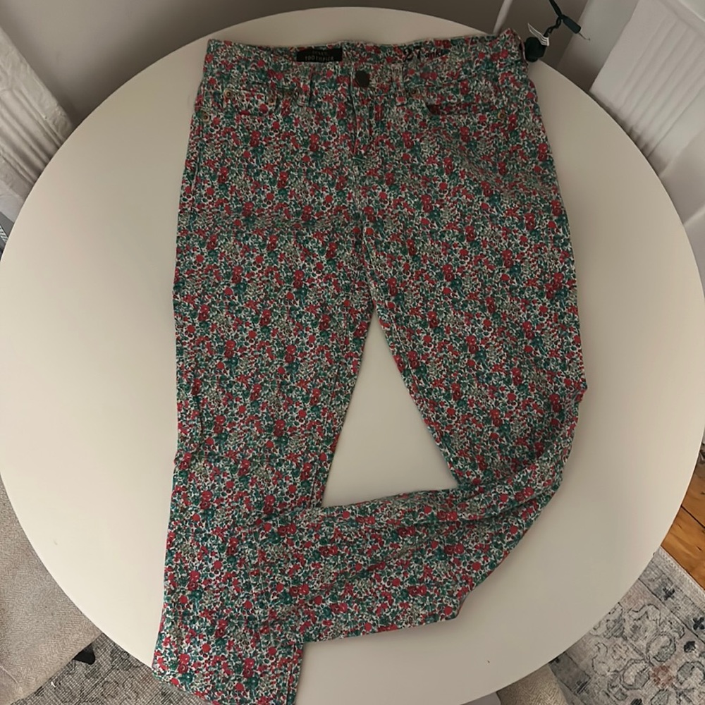 J Crew patterned jeans